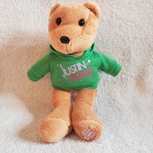 Justin Bieber Green Hoodie Bear
